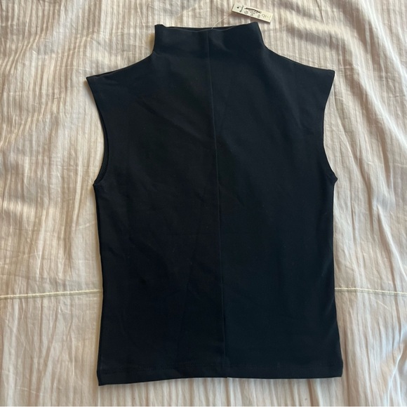 New Madewell Funnelneck Cropped Muscle Tee XXS Black $42 - Picture 4 of 7